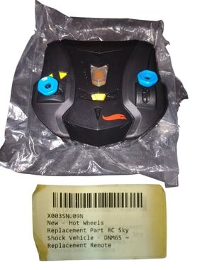 Black RC Replacement Remote with Blue Joysticks